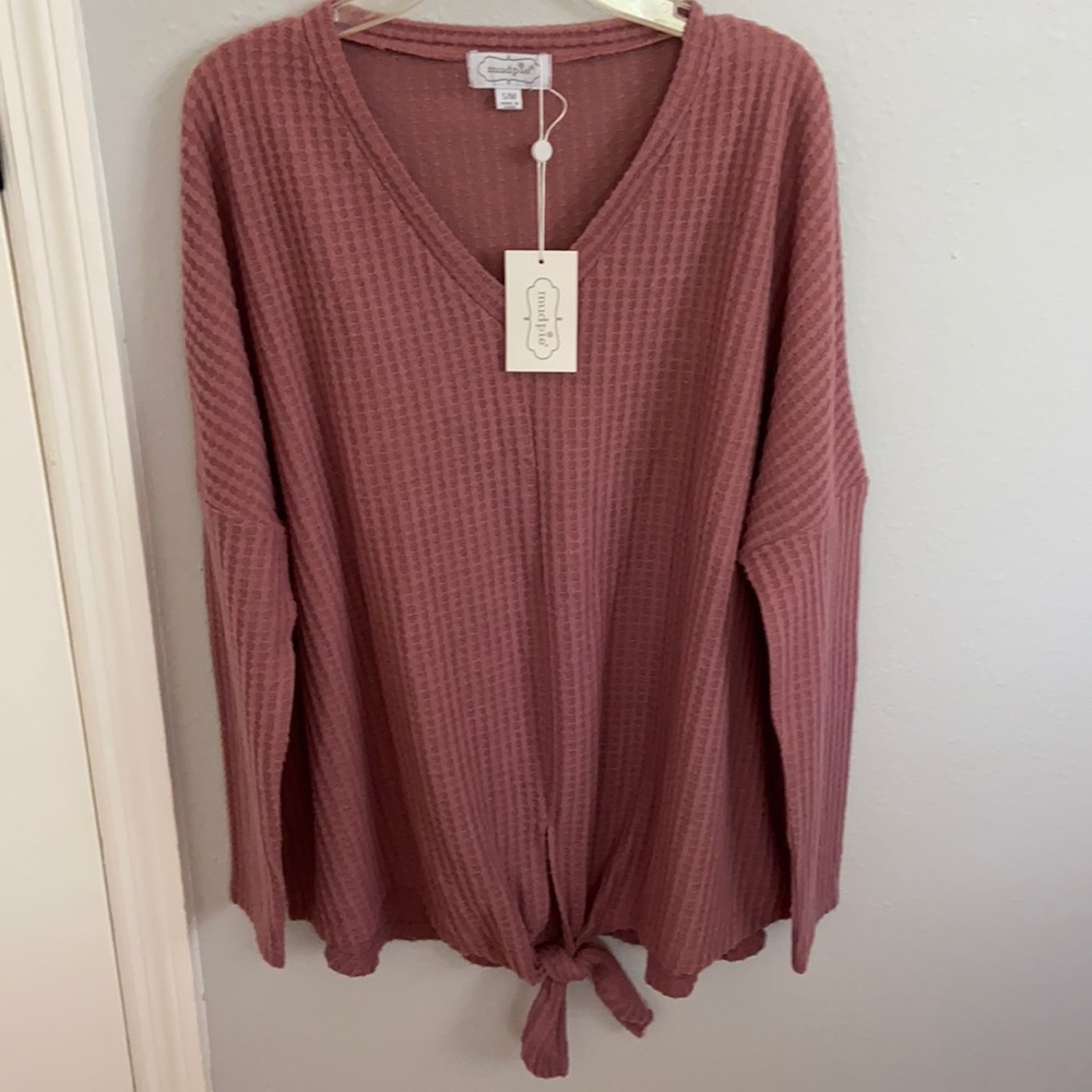 Women’s Oversized Tie-Front Sweater